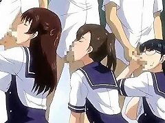 Attractive Anime Women Giving Oral Pleasure To Men