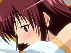 Alluring Anime Woman Pleasuring A Man By Licking His Penis While Kneeling
