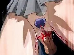 A Purple-haired Hentai Woman With Stunning Breasts