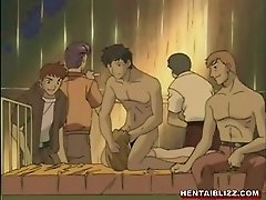 A Chained Animated Girl Is Sexually Assaulted By Bandits In A Hentai Video